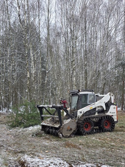 Mulczowanie usługi mulczerem mulczer leśny wgłębny  wycinka drzew