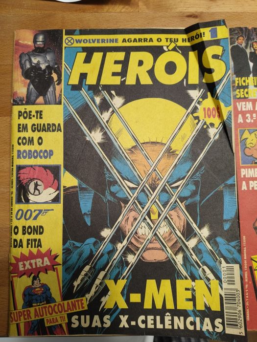 Coleção Revista HERÓIS (1996) – N.º 1 a 7 – Marvel, DC, Batman, X-Men