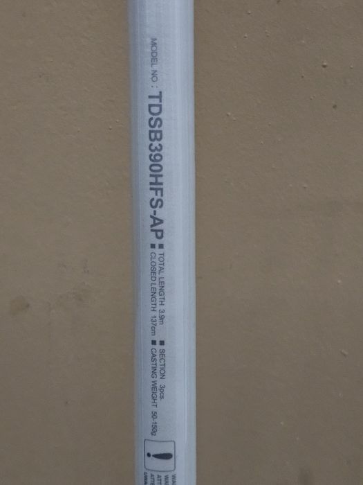 Daiwa team daiwa 3,90mt 3 elementos spinjing / buldo - borrachinha
