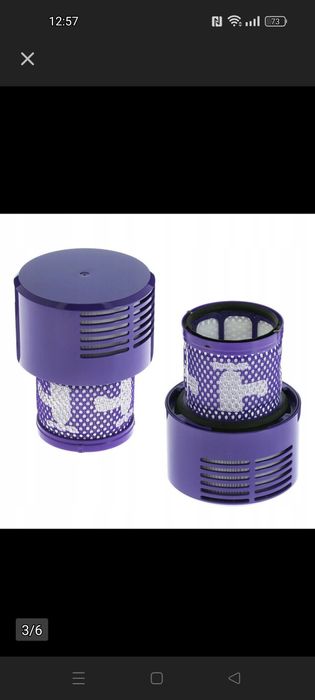 2X filtr do odkurzaczy Dyson V10 Sv12