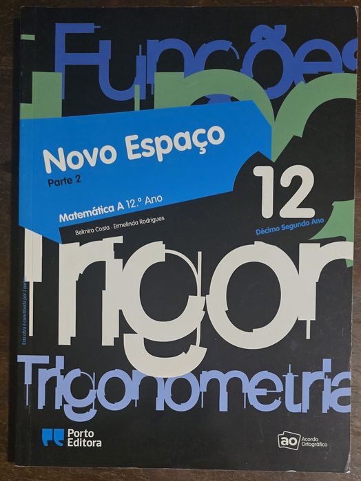 Novo Espaço 12 - Matemática - 12⁰ Ano [Conjunto Completo Como Novo]
