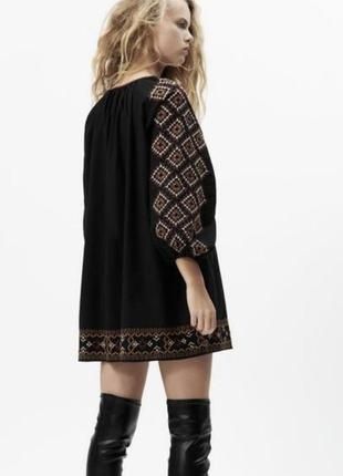 Сукня zara. Вышиванка zara. Сукня з вишивкою zara