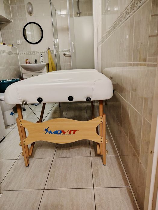 Stół do masażu MOVIT | Szeroki | Jak nowy | Materac GRATIS
