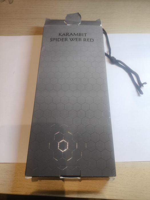 Nóż karambit spider web red