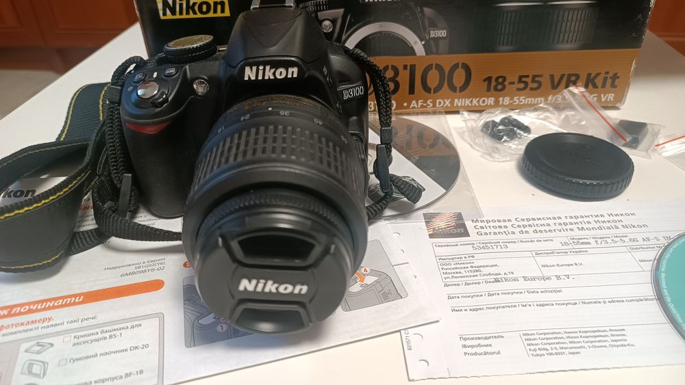Цифровий фотоапарат NIKON D3100 18-55mm