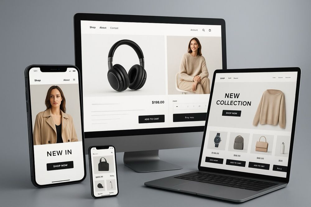 Loja Online Profissional - Shopify/WordPress - Pronta a Usar