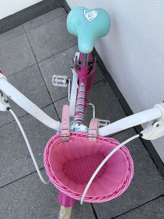 Bicicleta criança Berg Charm 161 + capacete + rodas laterais