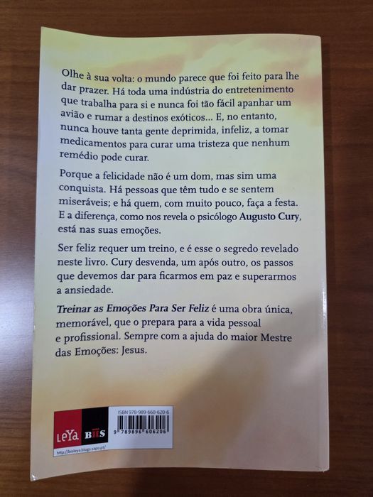 Livro Treinar as emoções para ser feliz - Augusto Cury