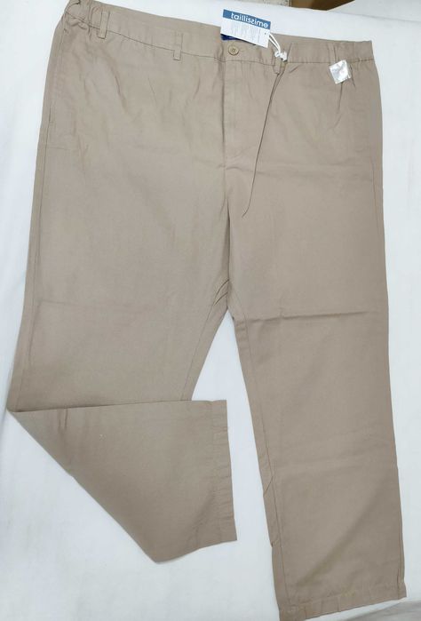 Spodnie męskie 62 5XL PLUS SIZE bawełniane  SM0044D  TAILLISSIME