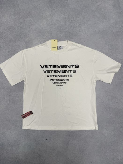 футболка Vetements Many logo tee S M