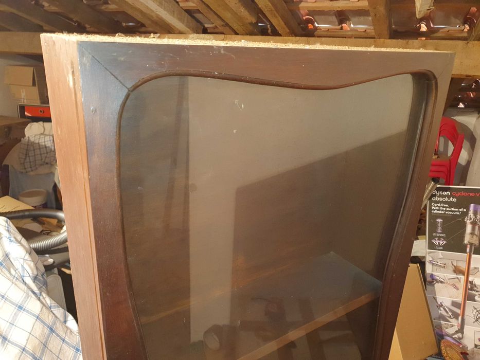 Vitrines madeira antiguidade parede