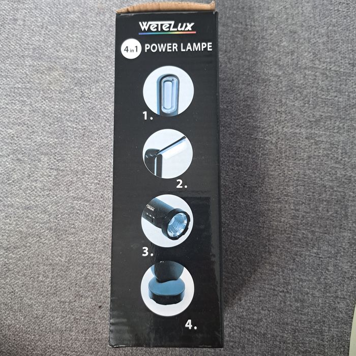 Latarka 4w1 WeTeLux, czarna