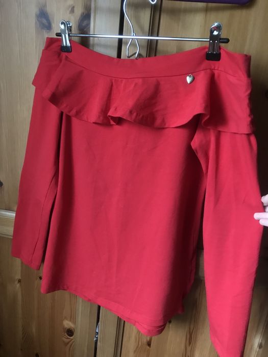 Bluzka hiszpanka z falbnką r.M