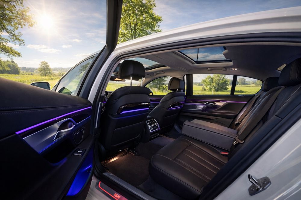 Auto do ślubu / wynajem z kierowcą / BMW 7 Long