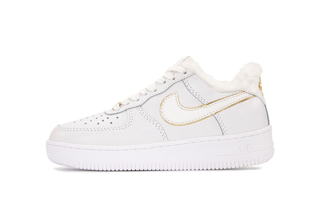 Кросівки з хутром Nike Air Force 1 Low premium зимові | Кроссовки Найк жіночі