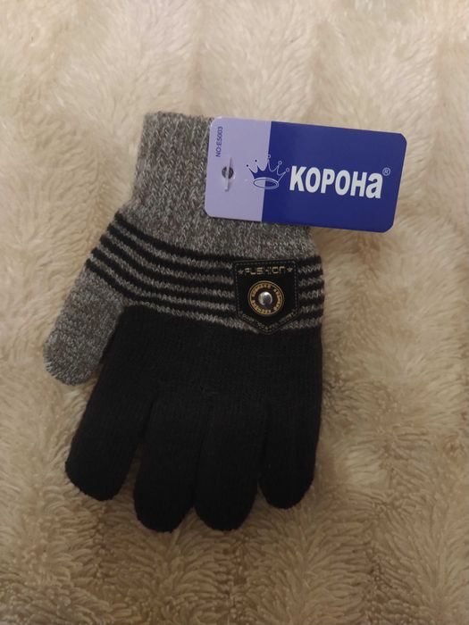 Дитячі теплі перчатки Корона на 1-2 роки