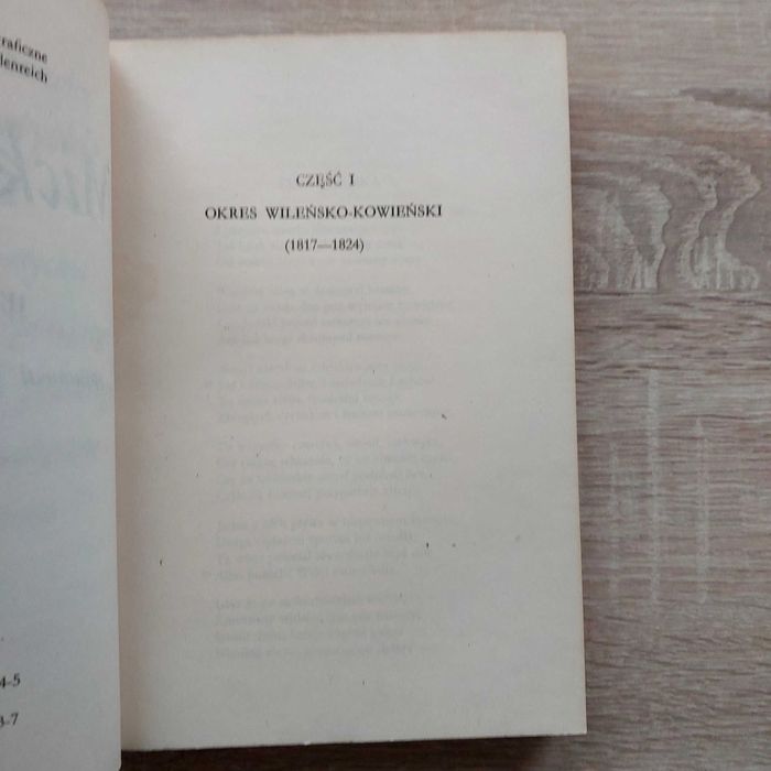 Adam Mickiewicz Wiersze