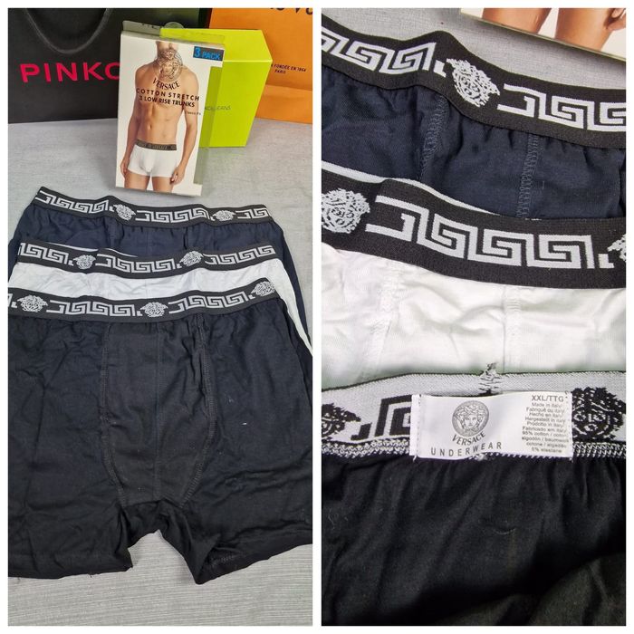 3pak meski majtki bokserki boss armani gucci