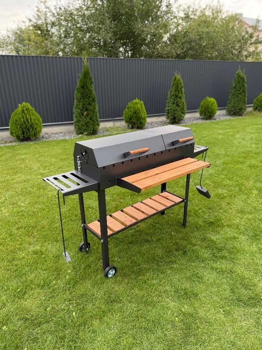 Мангал гриль барбекю метал 5 мм ПОСИЛЕНИЙ