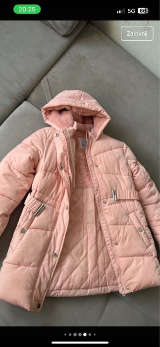 Kurtka długa zimowa Primark stan bardzo dobry, 146