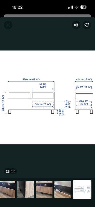 Mesa de centro + Aparador BESTA - 75€