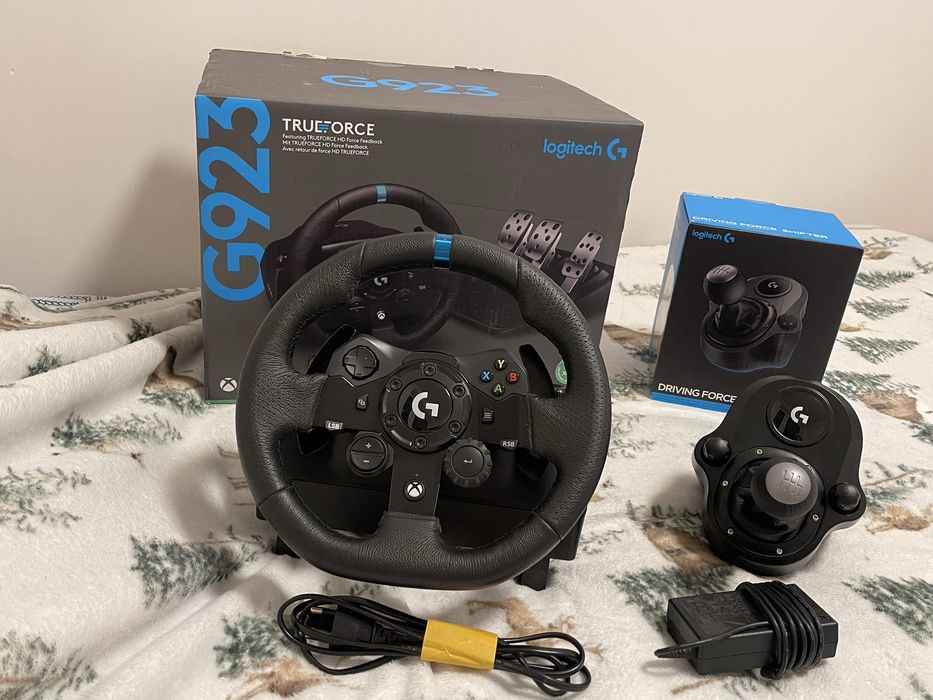 OKAZJA! Logitech G923 TRUEFORCE + Shifter + pedały | Xbox / PC | pełny zestaw + oryginalne pudełko