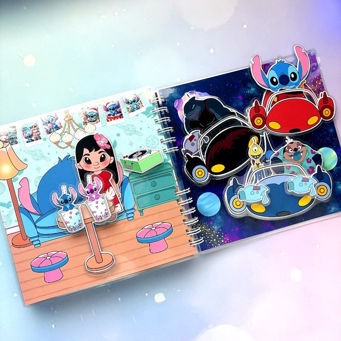 Ліло і стіч тока бока гра на липучках ліпучках альбом книжка аватар