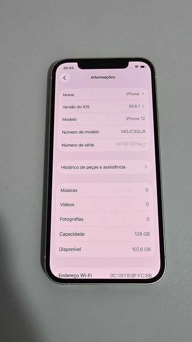 Iphone 12 128GB. 100% Bateria. Muito bom