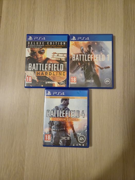 3 jogos PS4 Battlefield ótimo estado