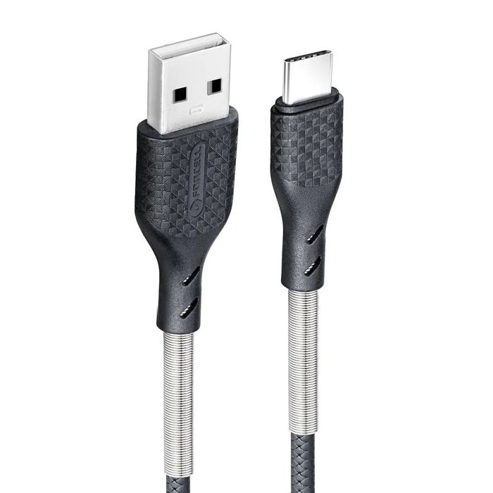 Kabel Usb UsbC Quick Charge 3.0 3A 1 Metr Czarny Białystok Centrum