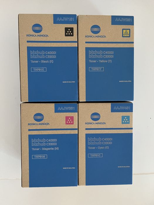 Toner Konica Minolta czarny czerwon zolty niebieski