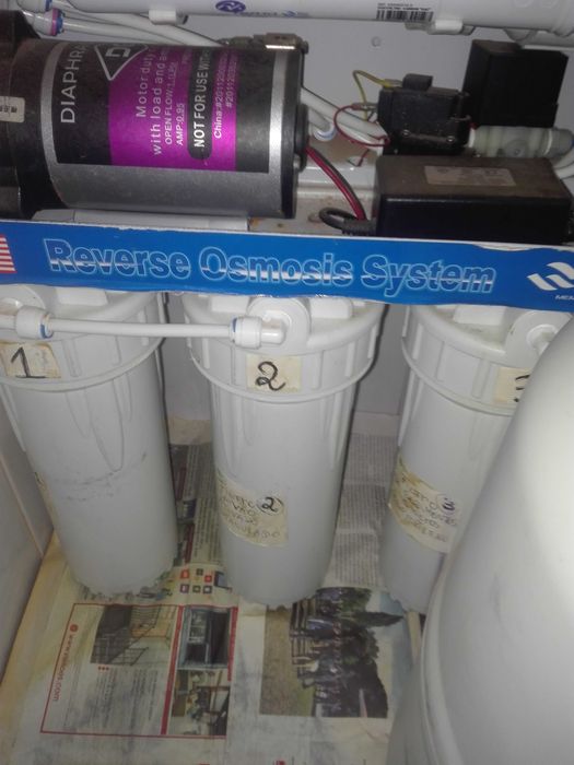 Sistema osmose 5 filtros com bomba e tanque