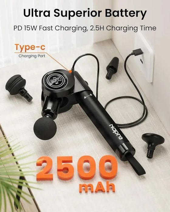 Перкусійний масажний пістолет NAPRE