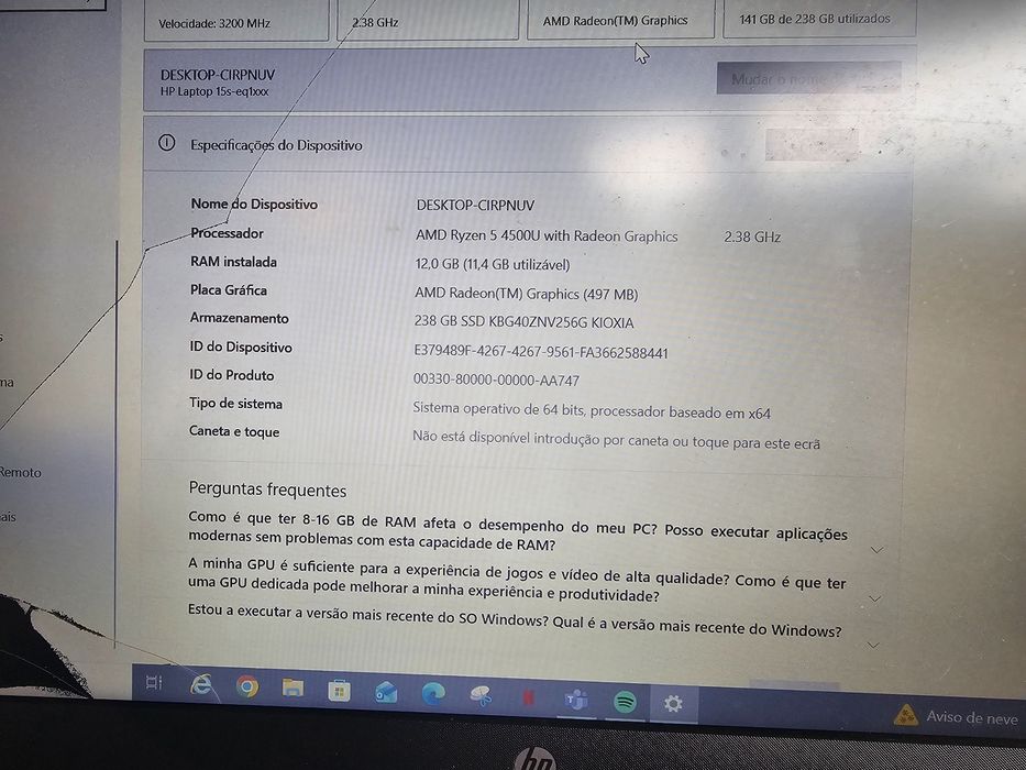 Computador Hp para peças