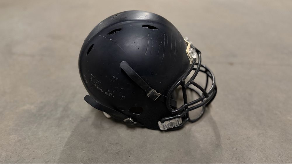 Kask futbolowy Riddell L + facemask | czarny | używany