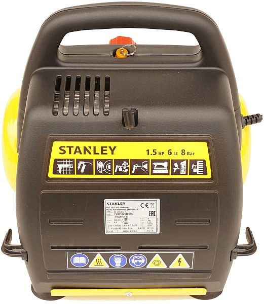 Stanley Kompresor Sprężarka 6l 8 Bar + Zestaw 6el.