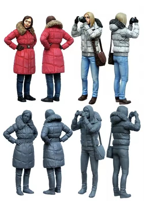 2 figurki Evolution Miniatures Girls