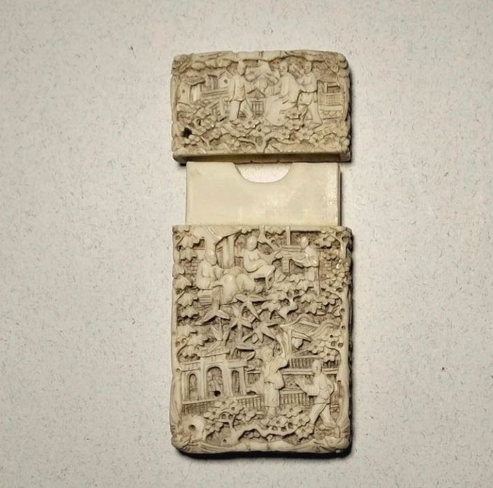 Antiga invulgar Cartoneira Chinesa china Cantão Cantonesa.séc.XIX (A4)