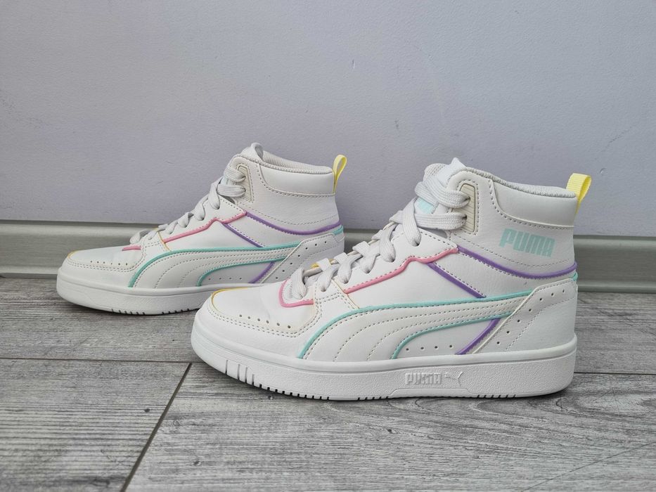 Sneakersy wysokie białe 37