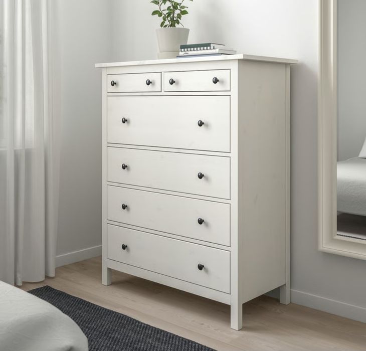 Ikea hemnes komoda szuflady biała