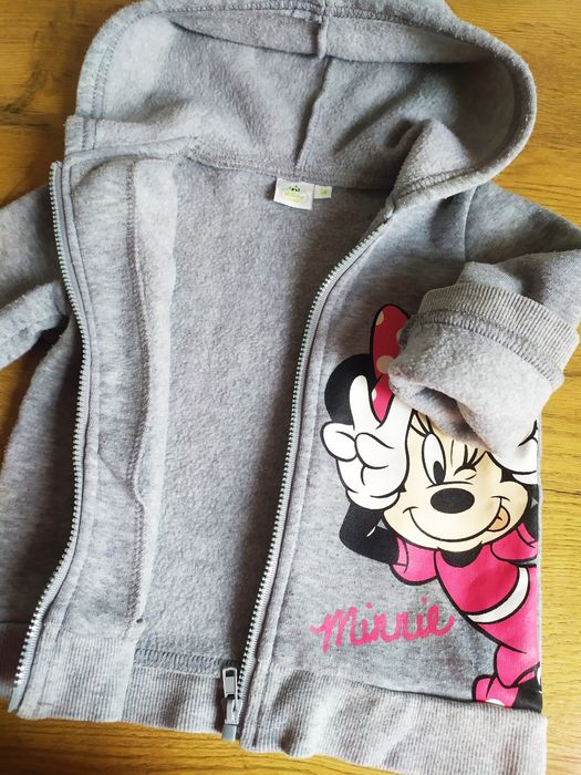 Bluza Disney Minnie r.74 ciepła polar