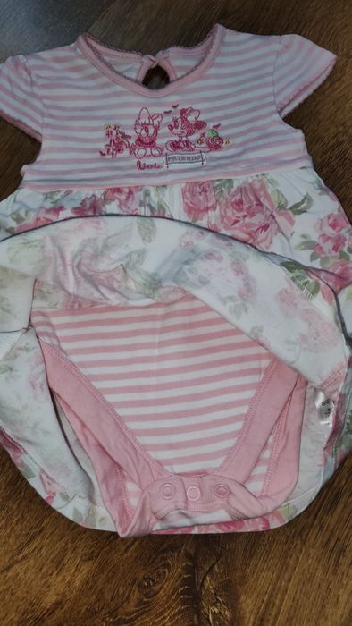 Жовта сукна для принцеси, рожева боді-сукня George, за дві 150грн