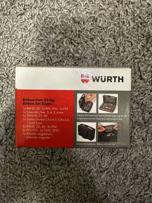 Wurth zestaw bitów udarowych