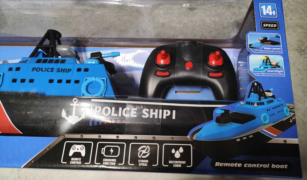 Łódź Łódka Motorówka zdalnie sterowana Dickie RC - POLICJA