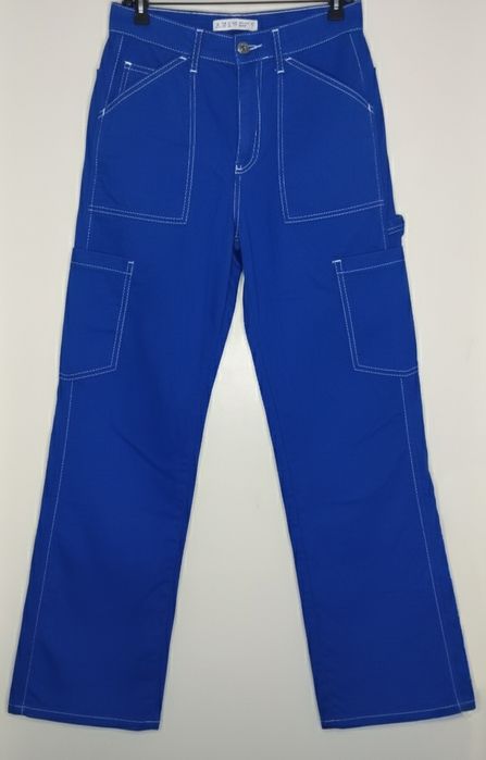 Яркие Синие Брюки Карго * Твой идеальный образ уже ждёт! Размер: XS-S