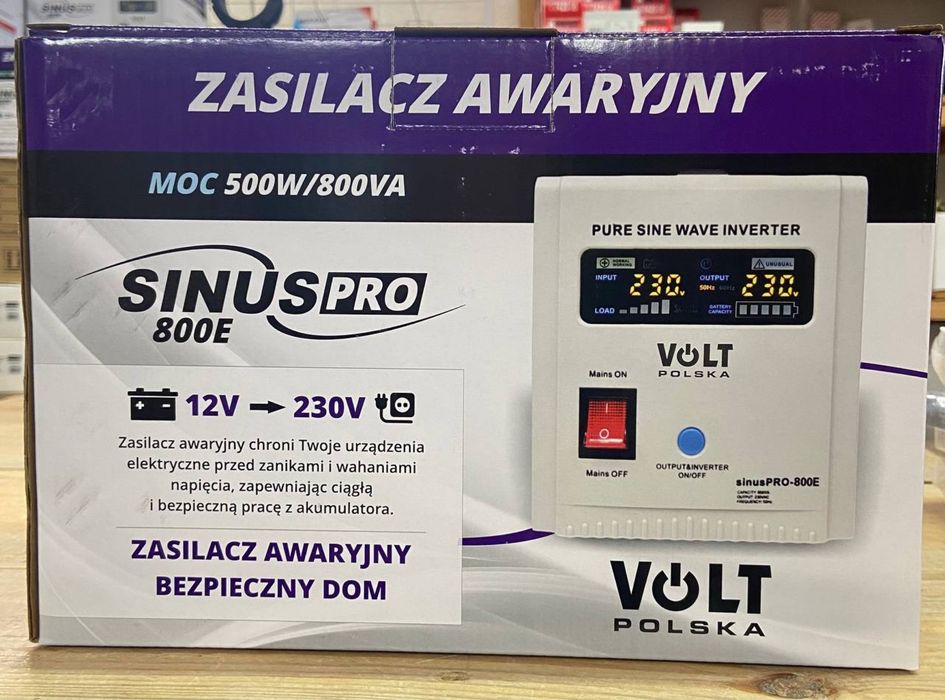 Перетворювач напруги. ДБЖ. Інвертор. Безперебійник. Volt Polska