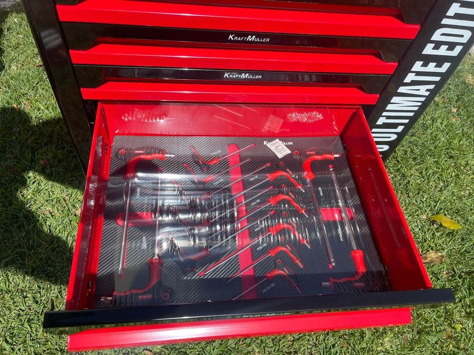 Carrinho de ferramentas Kraft MULLER 7 gavetas 6 cheias