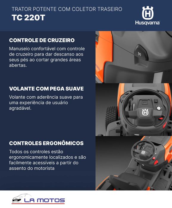 Trator de jardim Husqvarna TC 220T