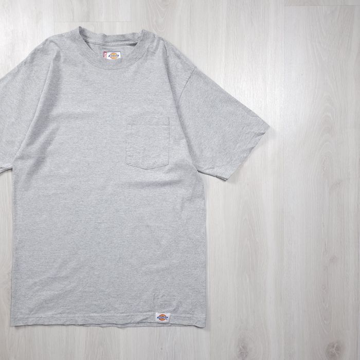 T-shirt Dickies lisa de algodão cinzento