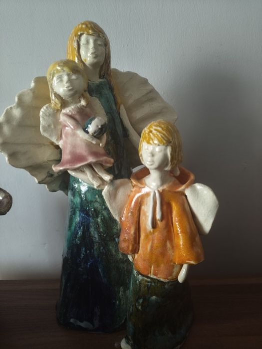 Figurki ceramiczne Anioły Rodzina